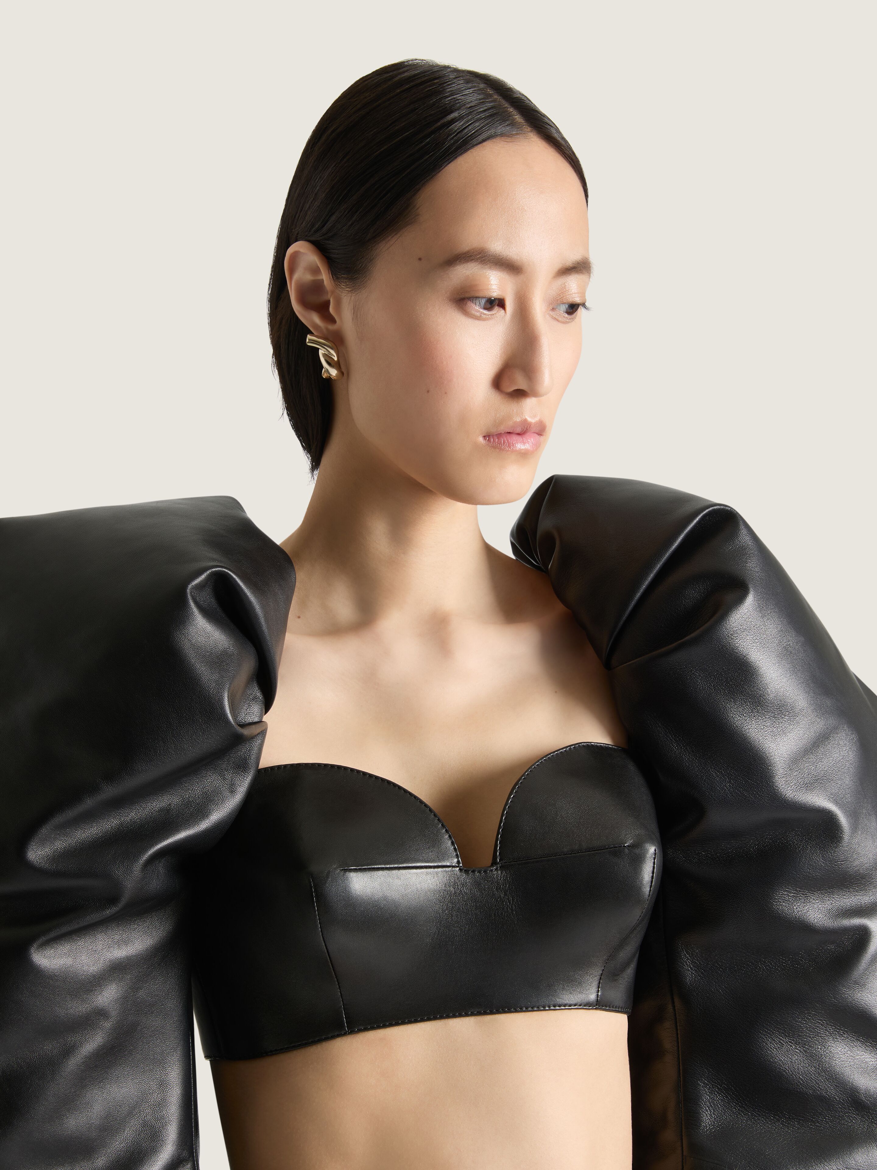 Chain Link earring and earcuff set in metal